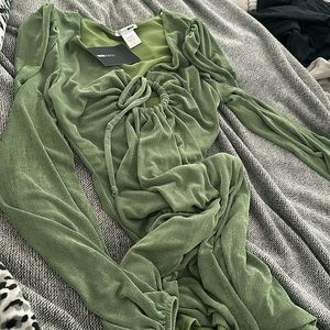 Green fashion nova dress